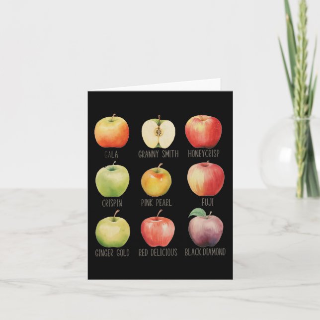 Fall Apple Picking Apple Orchard Boho Farm Fesh To Card (Front)