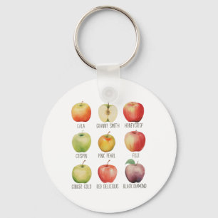 Fall Apple Picking Apple Orchard Boho Farm Fesh To Key Ring