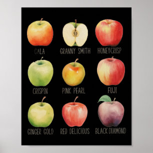 Fall Apple Picking Apple Orchard Boho Farm Fesh To Poster