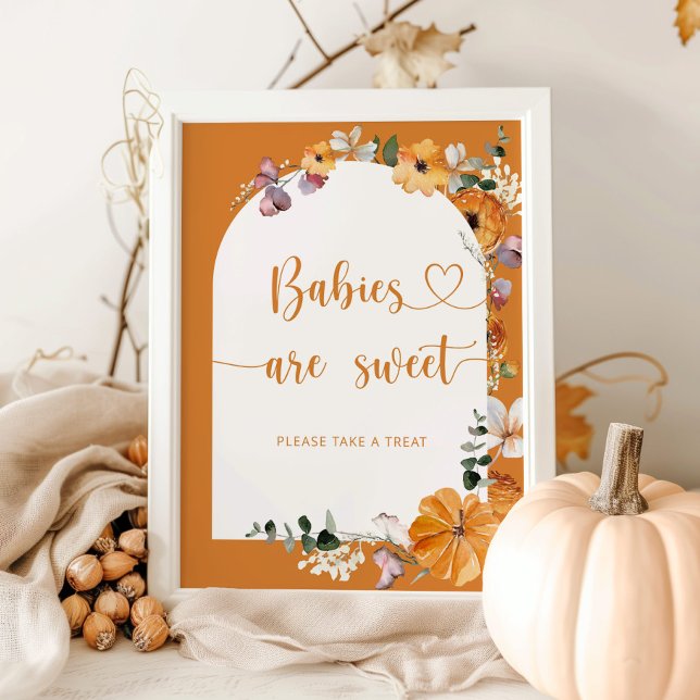 Fall arch pumpkin babies are sweet poster (Creator Uploaded)