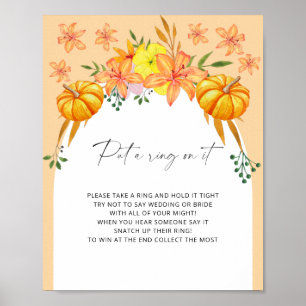 Fall arch - put a ring on it game poster