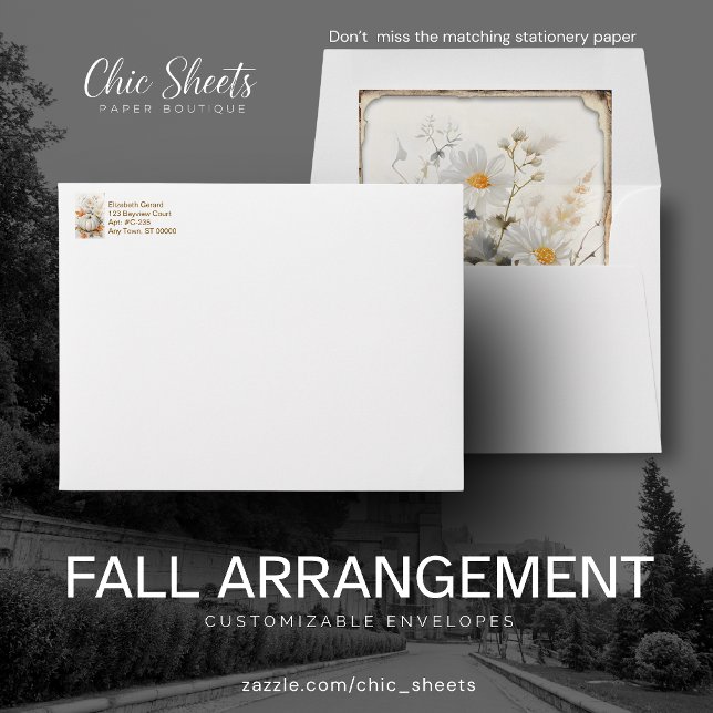 Fall Arrangement Customisable Envelopes (Creator Uploaded)