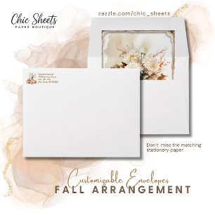 Fall Arrangement Customisable Envelopes