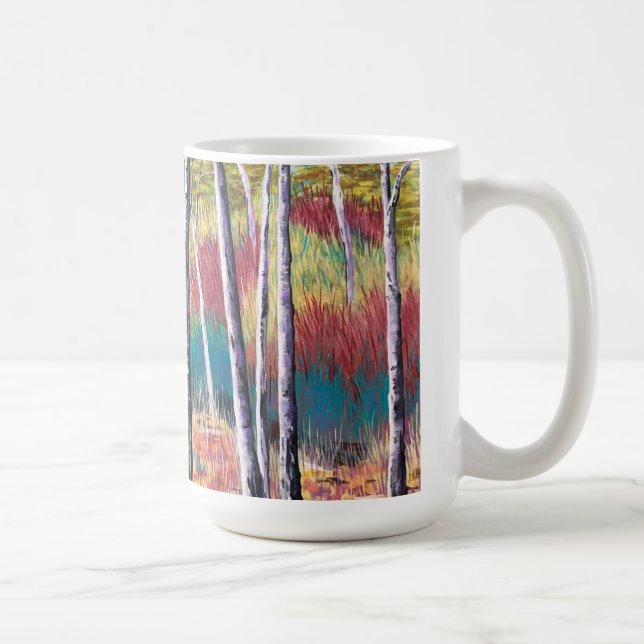 Fall Aspen Abstract Cup (Right)