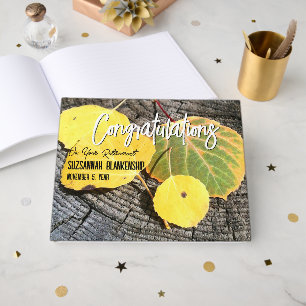 Fall Aspen Leaves Photograph Retirement Messages  Guest Book
