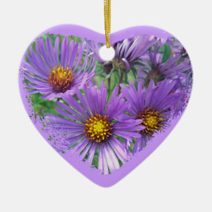 Fall Asters Christmas Ornament