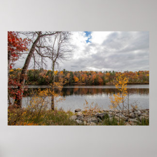 Fall at Haviland Cove Beach Poster