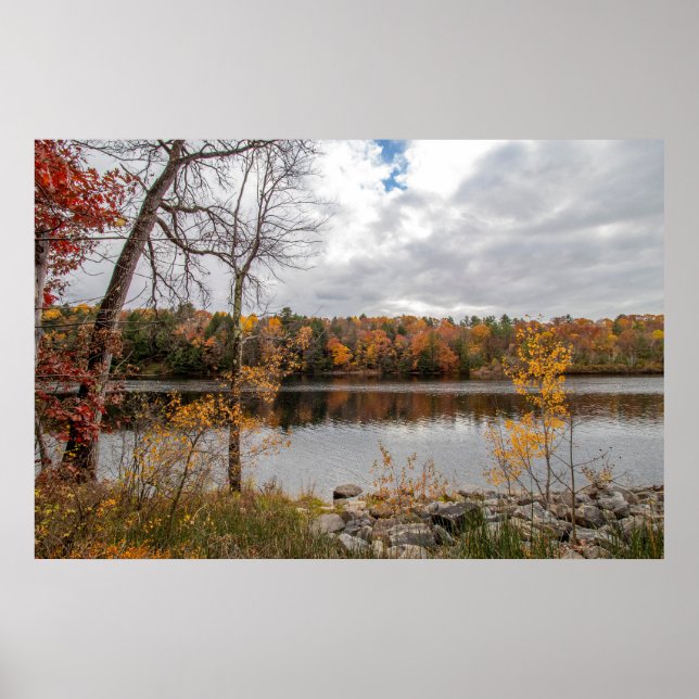 Fall at Haviland Cove Beach Poster (Front)