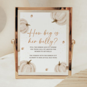 Fall Autumn Baby Shower Game Sign