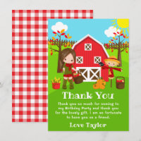Fall Autumn Barnyard Birthday Brown Hair Girl