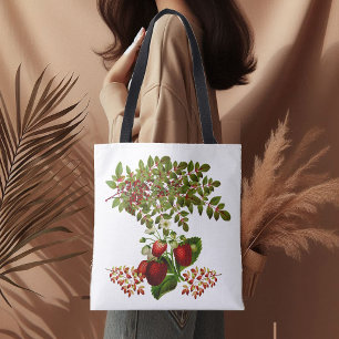 Fall & Autumn Berry Foliage Tote Bag