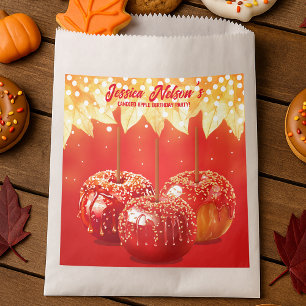 Fall Autumn Candied Apple Party Favour Bag