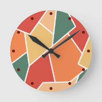 Fall Autumn Colours Geometric Wall Art Home Decor