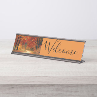 Fall Autumn Cottage Office Destiny's Destiny Desk Name Plate