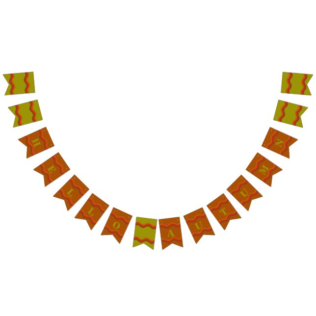 Fall / Autumn Custom Decorative Bunting Banner (All)