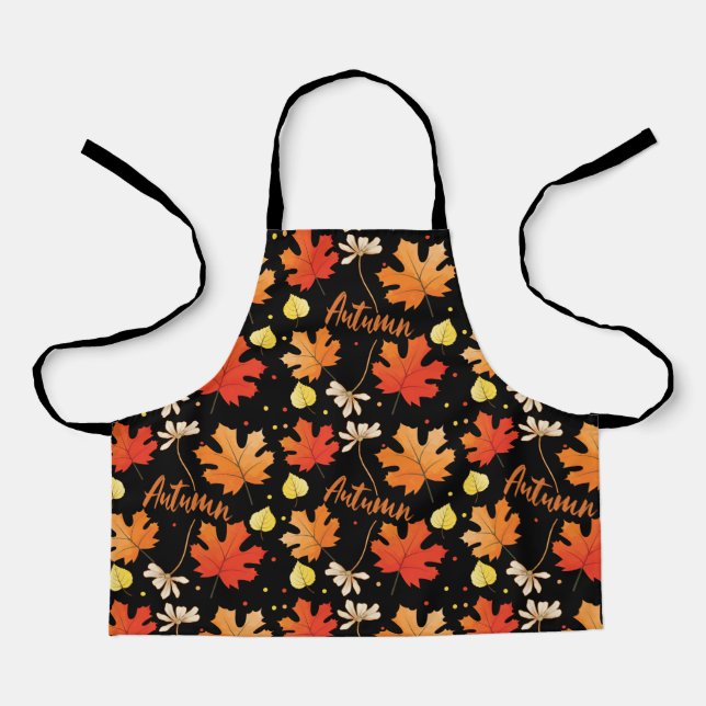 Fall Autumn Foliage Fall Leaves Apron (Front)