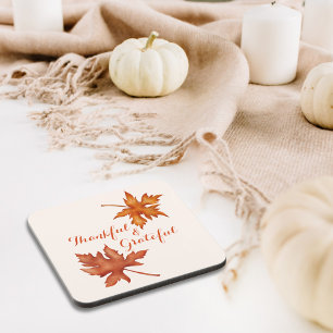 Fall Autumn Foliage Friendsgiving Thanksgiving Coaster