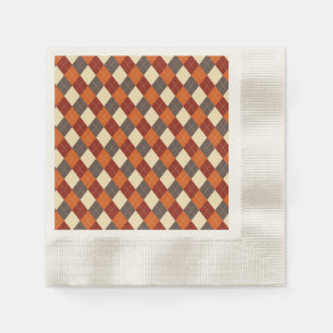 Fall/Autumn Gingham pattern Napkin