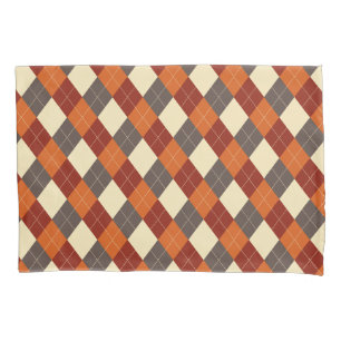 Fall/Autumn Gingham pattern Pillowcase
