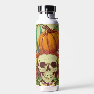 Fall/Autumn/Halloween/pumpkin/skeleton  Water Bottle