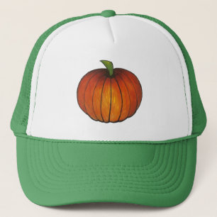 Fall Autumn Harvest Orange Pumpkin Patch Trucker Hat