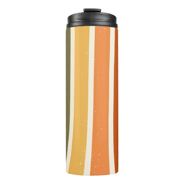 fall autumn harvest Thanksgiving season leaf falli Thermal Tumbler (Front)