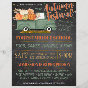 Fall Autumn Holiday Festival Boutique Flyer