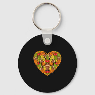 Fall Autumn Holiday Thanksgiving Autumn Leaves And Key Ring
