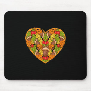 Fall Autumn Holiday Thanksgiving Autumn Leaves And Mouse Pad