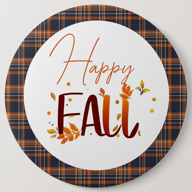 Fall/Autumn/Leaves  6 Cm Round Badge (Front)