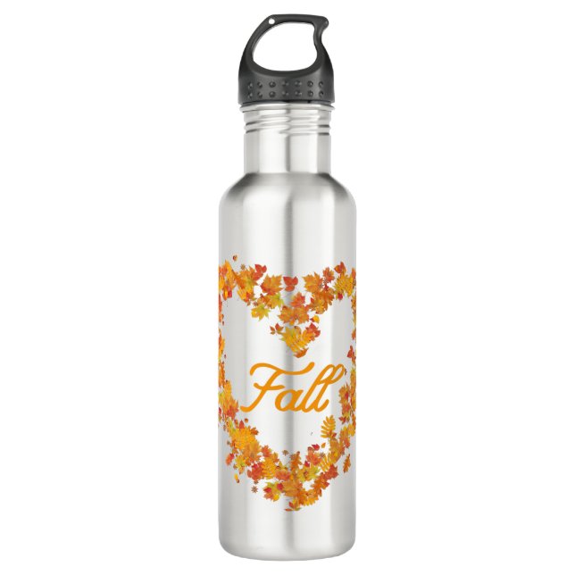 Fall Autumn Leaves  710 Ml Water Bottle (Front)