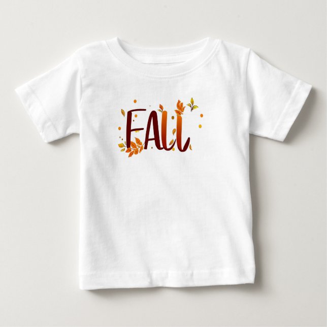 Fall/Autumn/Leaves  Baby T-Shirt (Front)