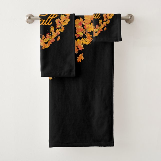 Fall Autumn Leaves    Bath Towel Set (Insitu)
