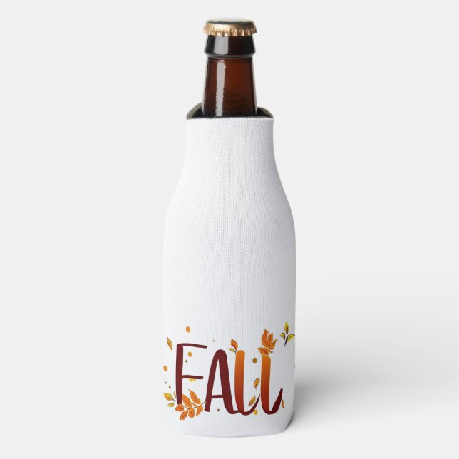 Fall/Autumn/Leaves  Bottle Cooler (Bottle Front)