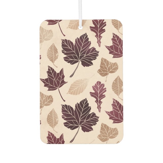 Fall Autumn Leaves Car Air Freshener (Front)