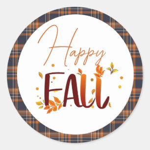 Fall/Autumn/Leaves  Classic Round Sticker