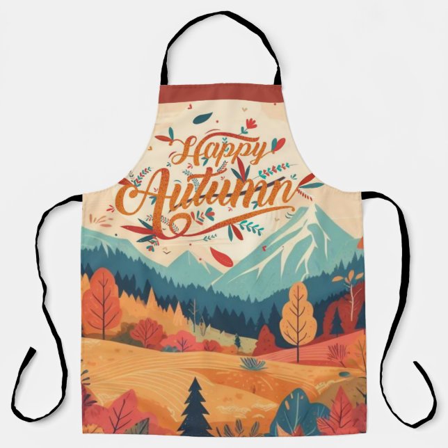 Fall/Autumn/leaves/colourful Apron (Front)