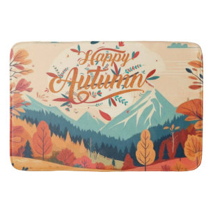 Fall/Autumn/leaves/colourful Bath Mat