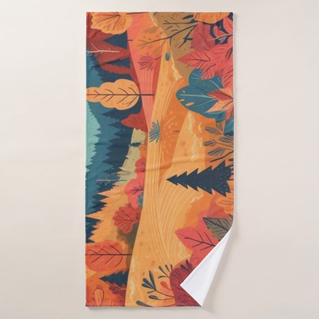 Fall/Autumn/leaves/colourful Bath Towel (Bath Towel)