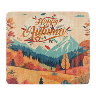 Fall/Autumn/leaves/colourful Cutting Board