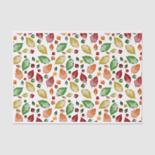 Fall Autumn Leaves Colourful Rustic Tissue Paper