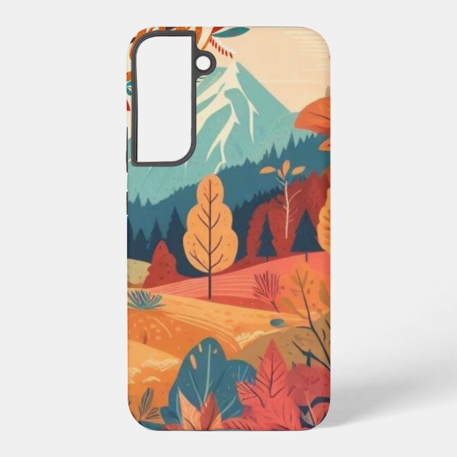 Fall/Autumn/leaves/colourful Samsung Galaxy S22+ Case (Back)