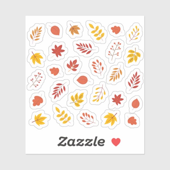 Fall Autumn Leaves Cosy Deco Aesthetic Leaf  (Sheet)