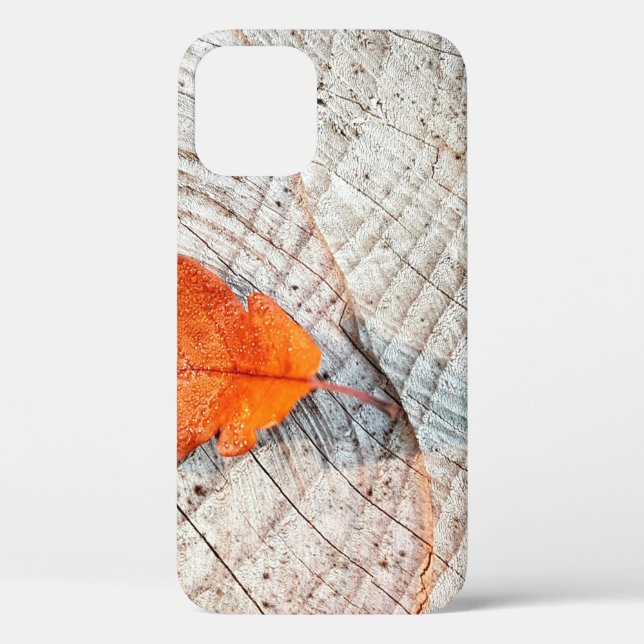 Fall autumn leaves oak leaf wood Case-Mate iPhone case (Back)