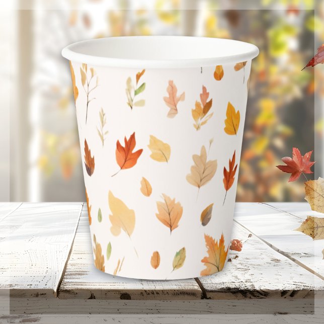 Fall Autumn Leaves |   Paper Cups (Creator Uploaded)