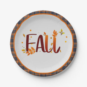 Fall/Autumn/Leaves  Paper Plate
