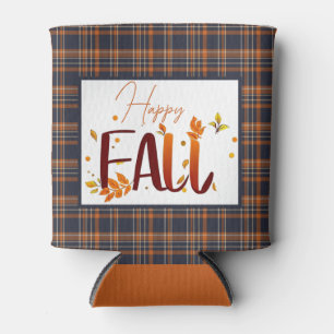 Fall/autumn/leaves/plaid Can Cooler