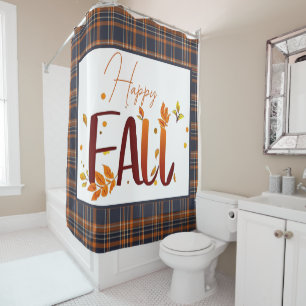 Fall/autumn/leaves/plaid Shower Curtain