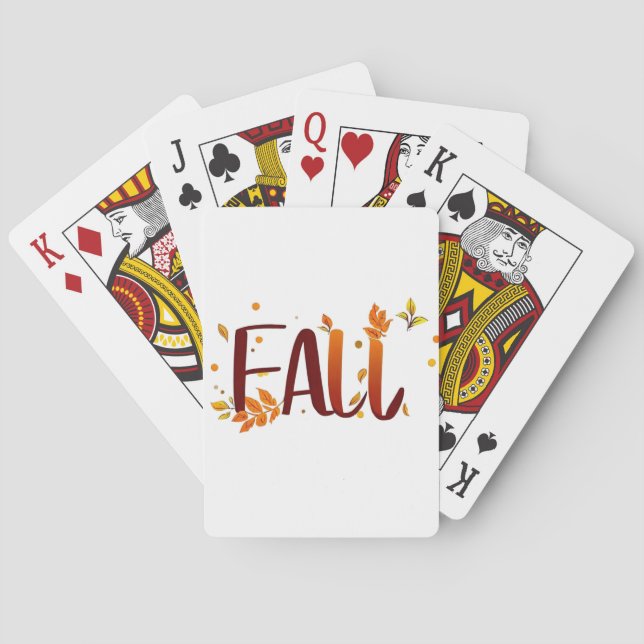 Fall/Autumn/Leaves  Playing Cards (Back)