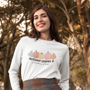 Fall Autumn Leaves & Pumpkins T-Shirt